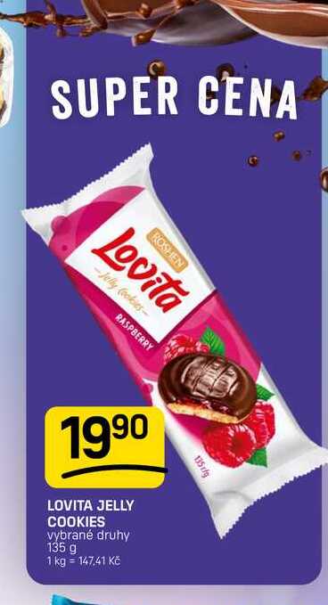 LOVITA JELLY COOKIES vybrané druhy 135 g