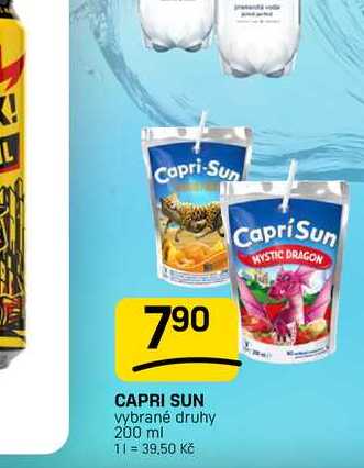 CAPRI SUN vybrané druhy 200 ml 