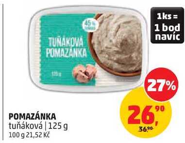 POMAZÁNKA tuňáková, 125 g