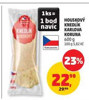 HOUSKOVÝ KNEDLÍK KARLOVA KORUNA, 600 g 