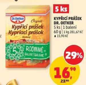 KYPŘICÍ PRÁŠEK DR. OETKER 5 ks, 60 g