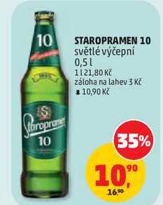 STAROPRAMEN 10 světlé výčepní, 0,5 l