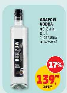 ARAPOW VODKA 40% alk., 0,5 l