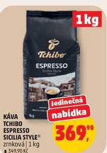 KÁVA TCHIBO ESPRESSO SICILIA STYLE zrnková, 1 kg