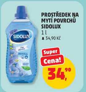SIDOLUX PROSTŘEDEK NA MYTÍ POVRCHŮ, 1 l