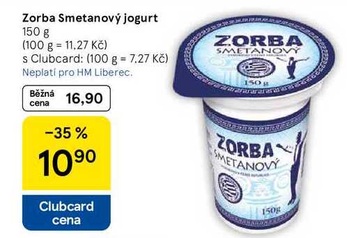 Zorba Smetanový jogurt, 150 g