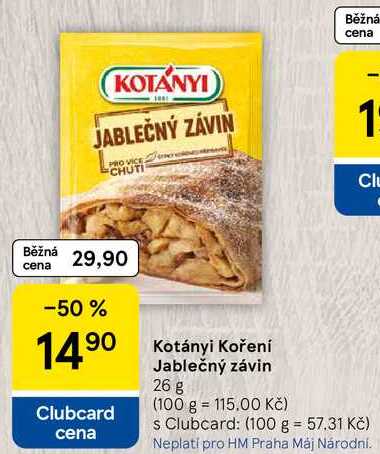 Kotányi Koření Jablečný závin, 26 g