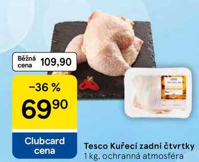 Tesco Kuřecí zadní čtvrtky, 1 kg