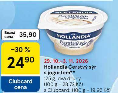 Hollandia Čerstvý sýr s jogurtem, 125 g, dva druhy