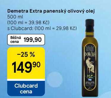 Demetra Extra panenský olivový olej, 500 ml  