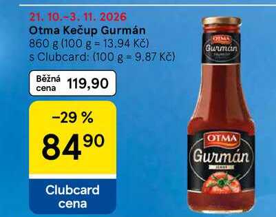 Otma Kečup Gurmán, 860 g