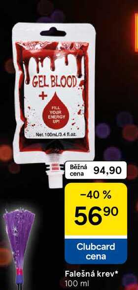 Falešná krev, 100 ml