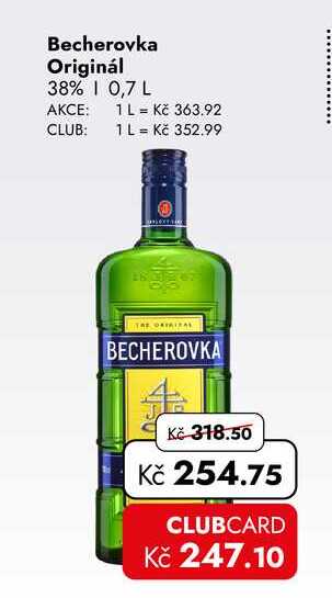 Becherovka Originál 38% 0,7 L