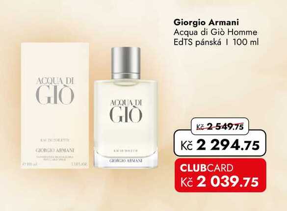 Giorgio Armani Acqua di Giò Homme EdTS pánská 100 ml