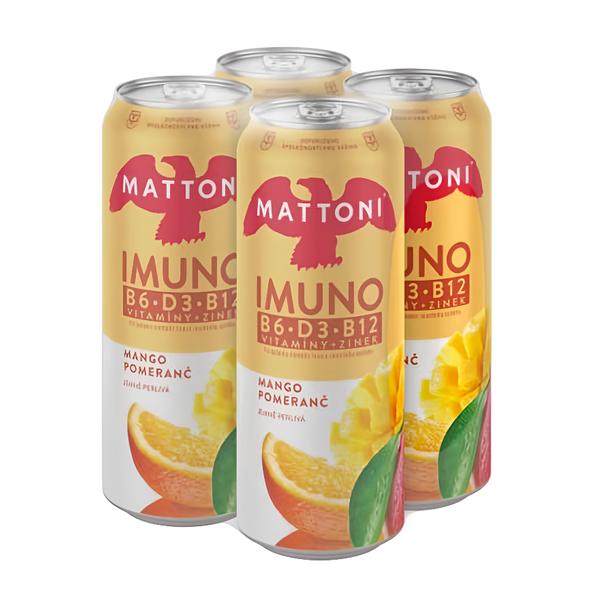 Mattoni Imuno Mango a pomeranč 4x500ml, plech