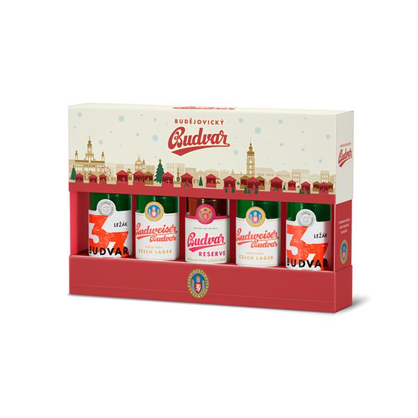 Budějovický Budvar Dárková sada mix 5x330ml