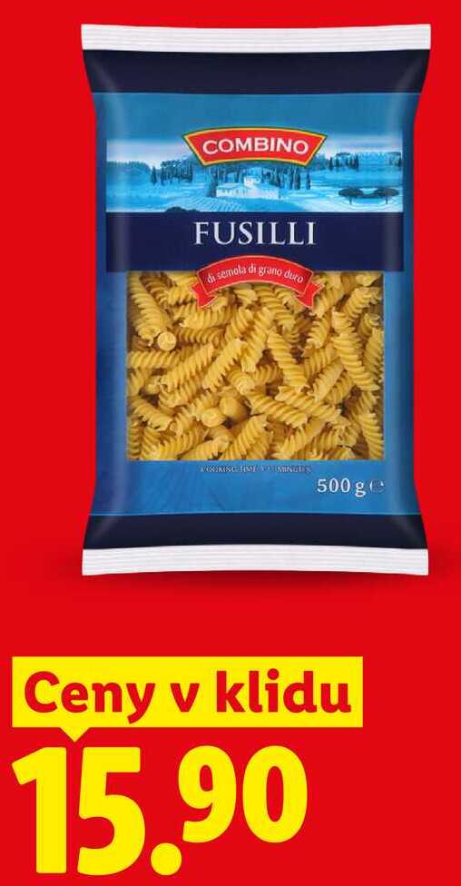 COMBINO FUSILLI di semola di grano, 500g, Ceny v klidu