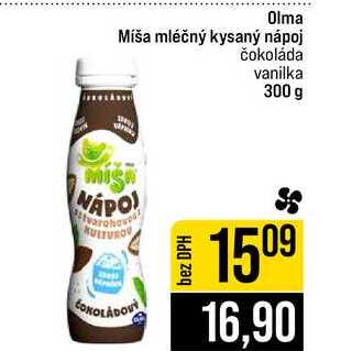 Olma Míša mléčný kysaný nápoj čokoláda vanilka 300 g 