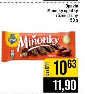 Opavia Miňonky oplatky různé druhy 50 g