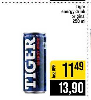 Tiger energy drink original 250 ml 