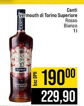 Canti Vermouth di Torino Superiore Rosso Bianco 1l