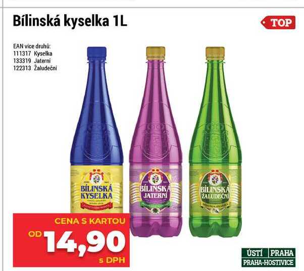 Bílinská kyselka 1L