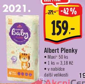  Albert Plenky Maxi+ 50 ks 