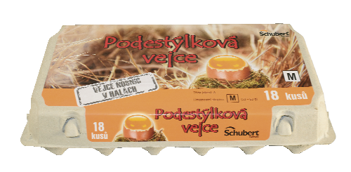 Podestýlková vejce M 18ks