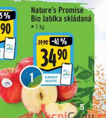   Nature's Promise Bio Jablka skládaná   1 kg  