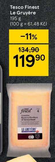 Tesco Finest Le Gruyère 195 g