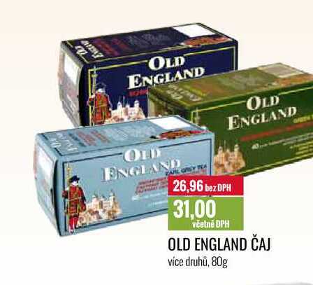 OLD ENGLAND ČAJ více druhů, 80g