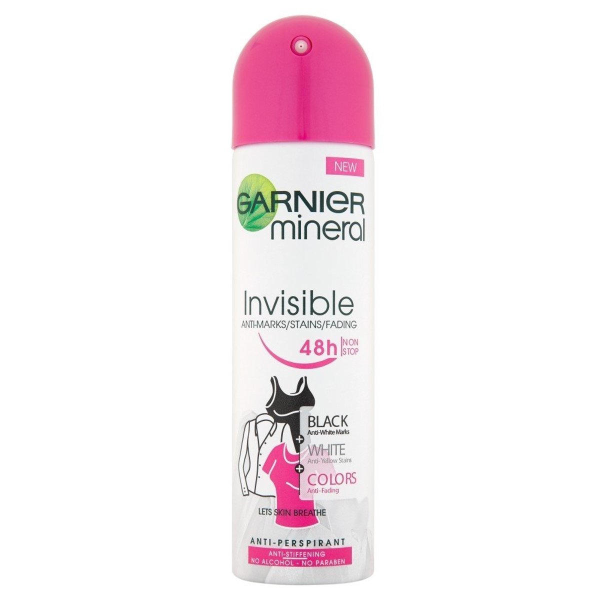 ARCHIV Garnier Mineral Invisible Black White Colors Spray Minerální