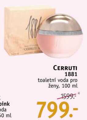 ARCHIV CERRUTI 1881 toaletn voda pro eny 100 ml v akci platn