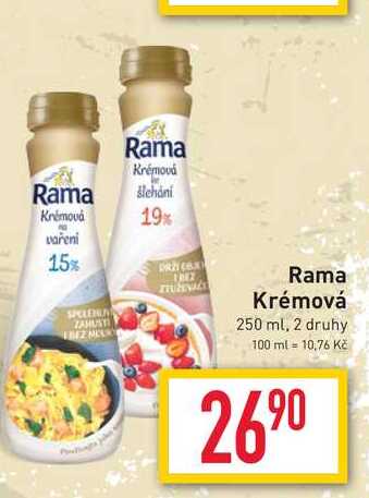 Rama Krémová 250 ml, 2 druhy 