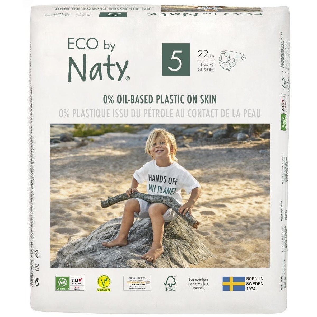 Eco by Naty BIO Jednorázové dětské plenky junior (velikost 5) 11–25 kg rohlik.cz