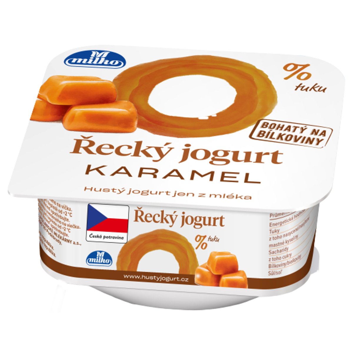 Milko Řecký jogurt 0 % karamel