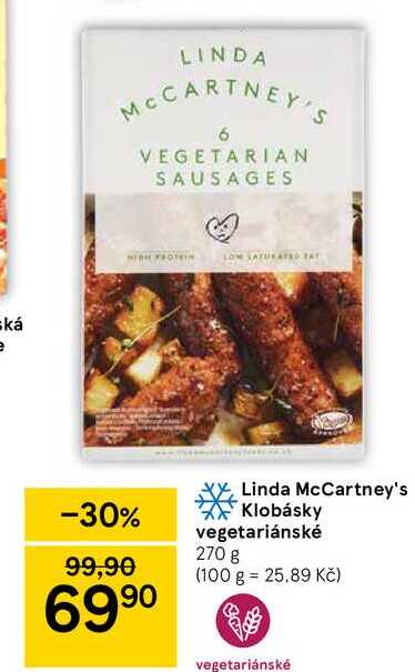 Linda McCartney's ** Klobásky vegetariánské 270 g 