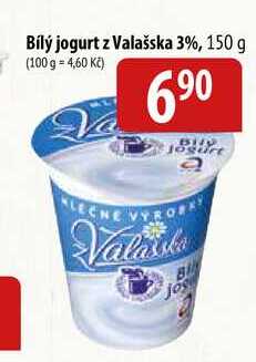 Bílý jogurt z Valašska 3%, 150 g 