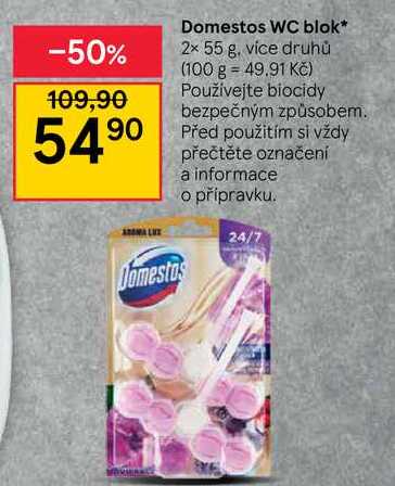 Domestos WC blok* 2x 55 g