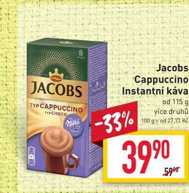 Jacobs Cappuccino Instantní káva od 115 g