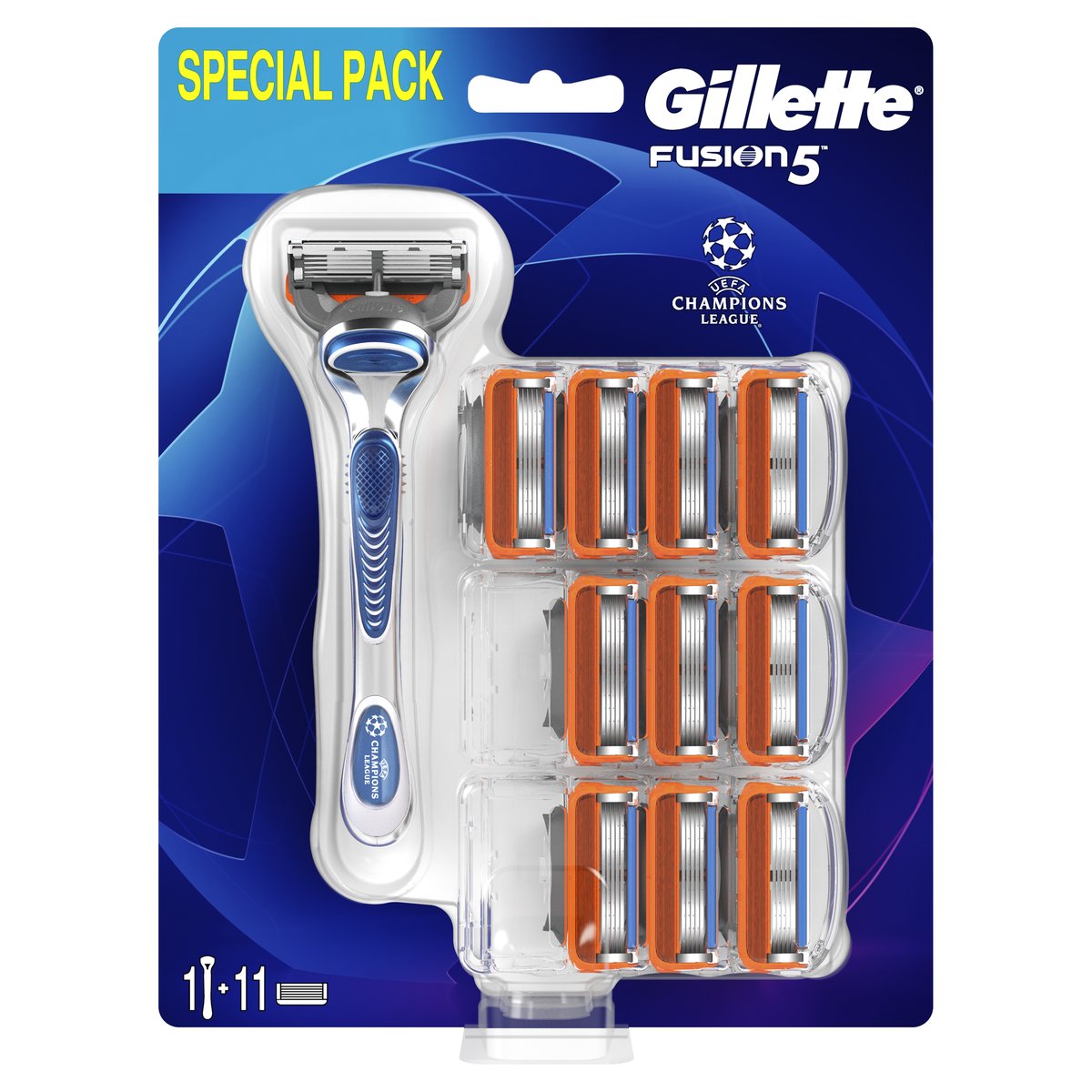 Gillette Fusion5 Holicí strojek + 11 holicích hlavic