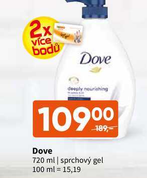 Dove 720 ml sprchový gel