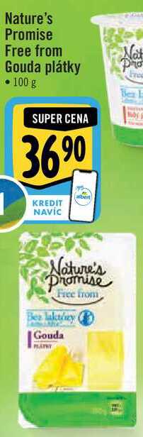 Nature's Promise Free from Gouda plátky, 100 g