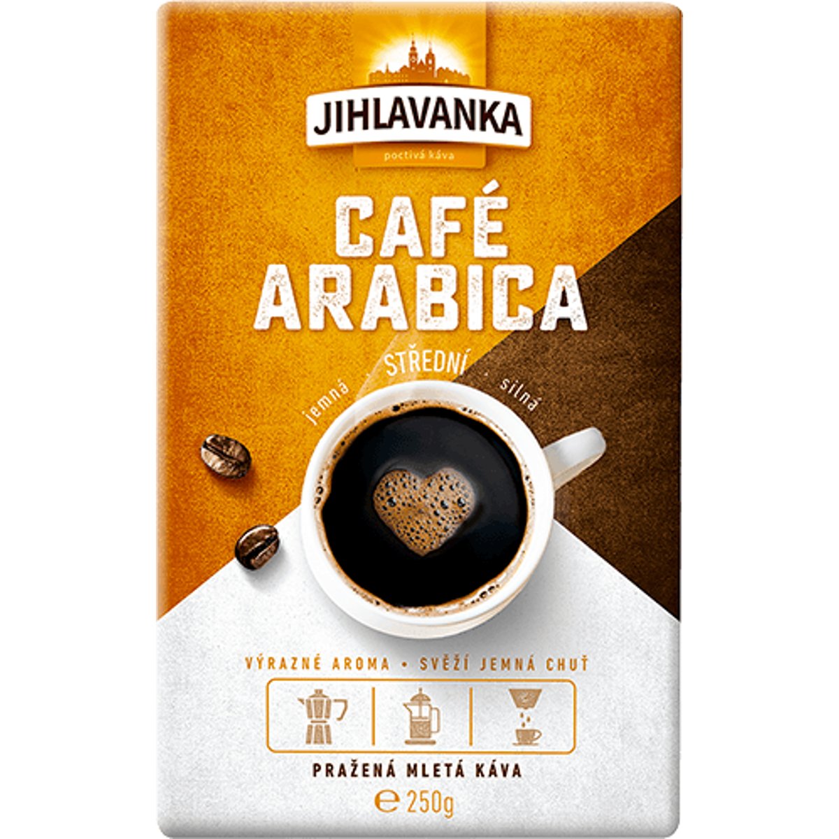 Jihlavanka Café Arabica Pražená mletá káva v akci