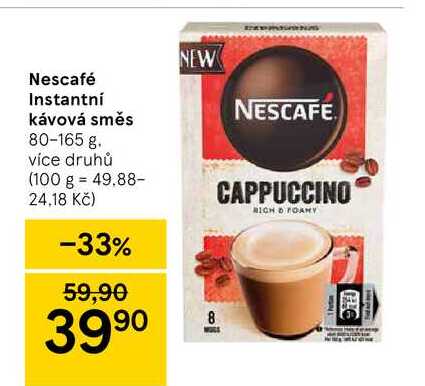 Nescafé Instantní kávová směs 80-165 g
