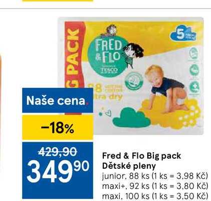 Fred & Flo Big pack Dětské pleny 
