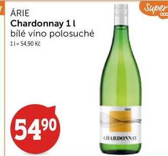 Árie Chardonnay 1l bílé víno polosuché
