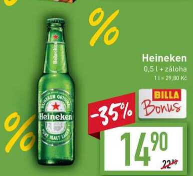 Heineken pivo ležák světlý 0,5l 