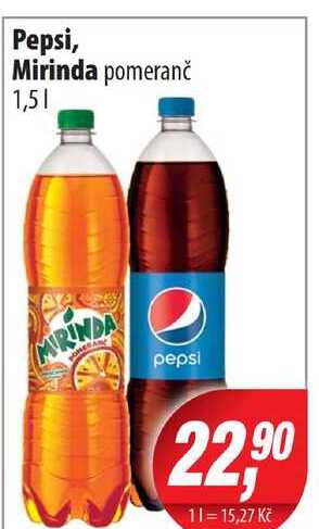 Pepsi, Mirinda pomeranč 1,5l