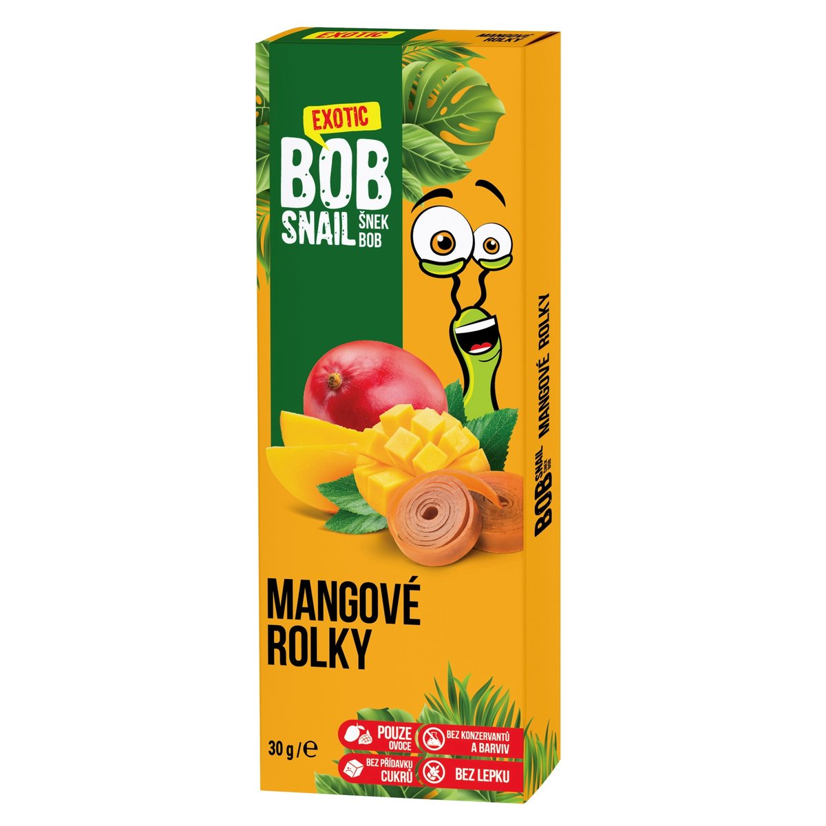 Šnek Bob Ovocné rolované plátky mango